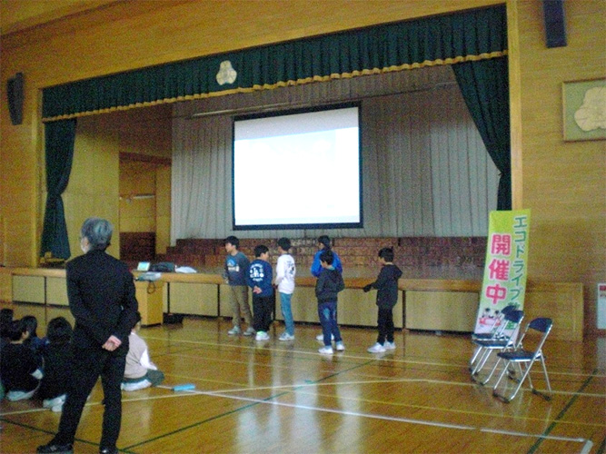 こどもエコドライブ教室 酒田市立松原小学校