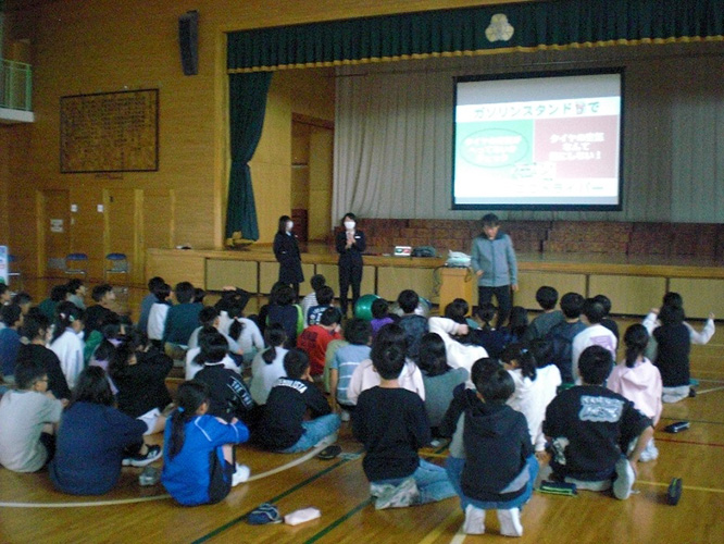 こどもエコドライブ教室 酒田市立松原小学校