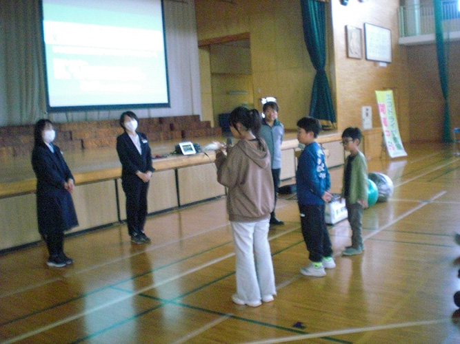 こどもエコドライブ教室 酒田市立松原小学校